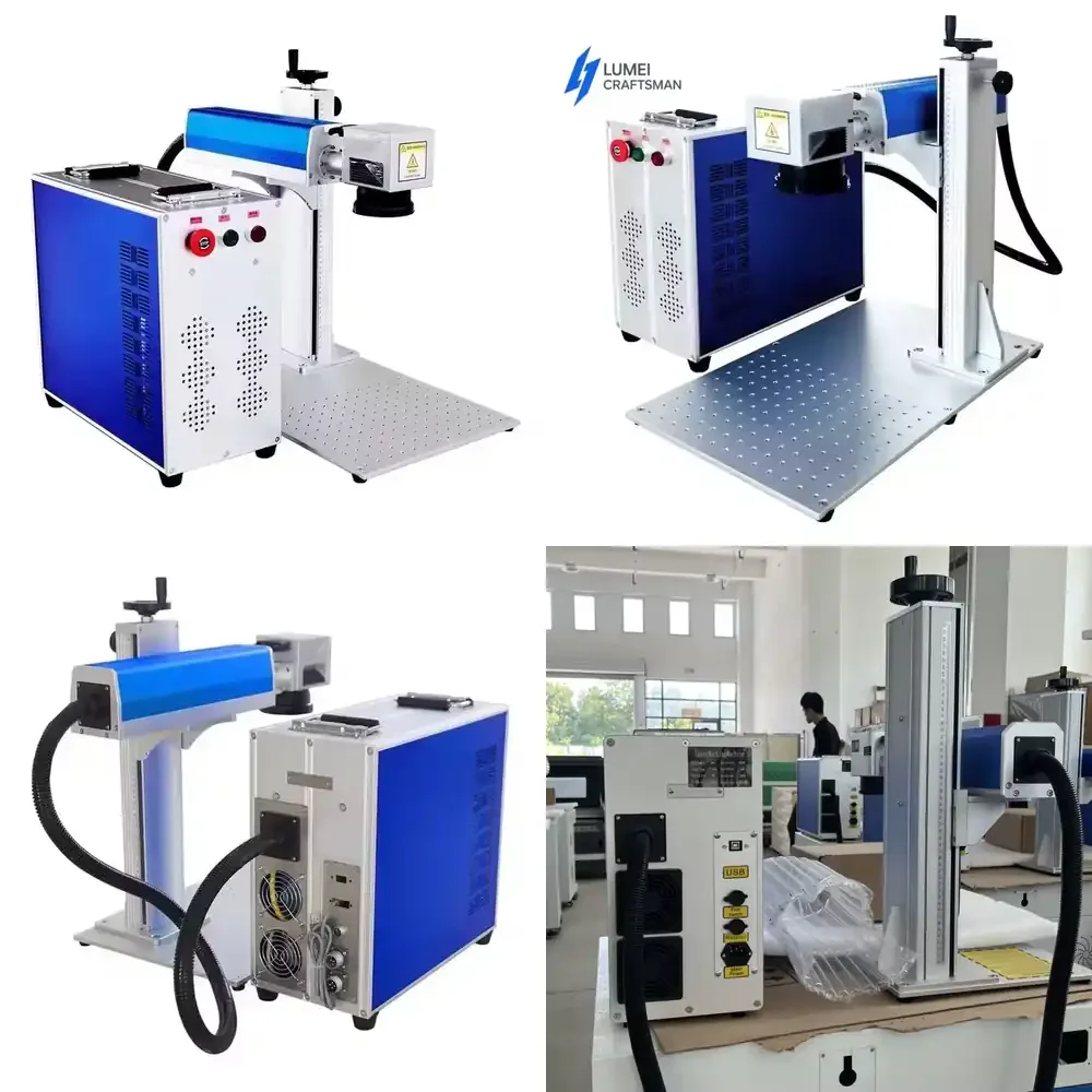 

20W 30W 60W 100W Color Engraving Fiber Portable Marking Machine for Metal Engraving Logo Text Photo Picture