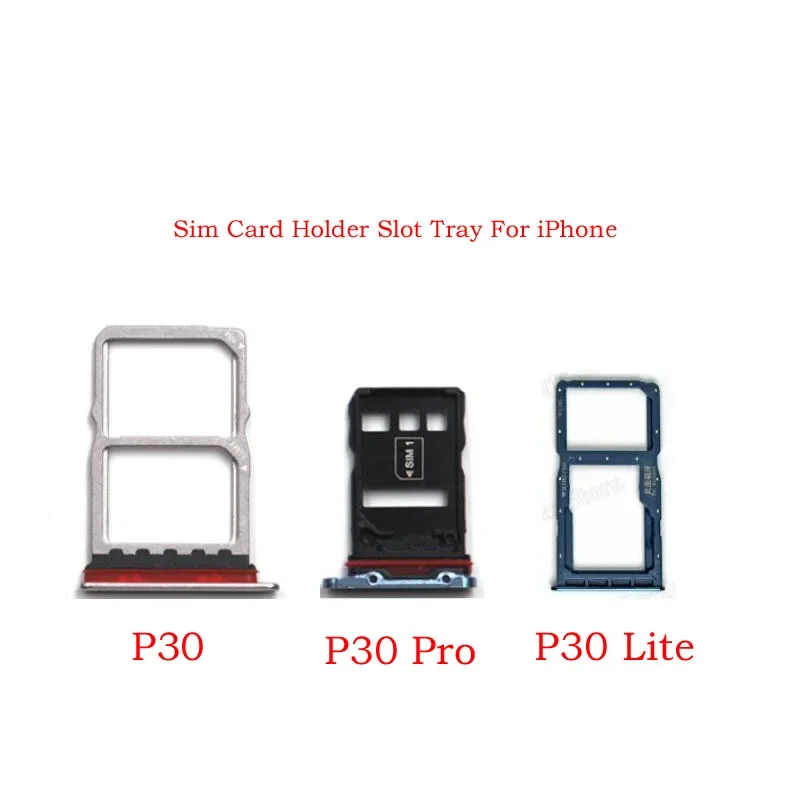 10PCs new SIM card holder bracket socket holder adapter for Huawei P30/P30 pro/P30 Lite