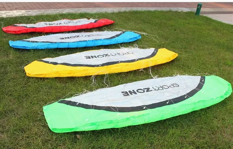 Frete grátis linha dupla dublê voando pipa arco-íris grandes pipas macias para adultos kitesurf fábrica brinquedos ao ar livre carretel de pipa