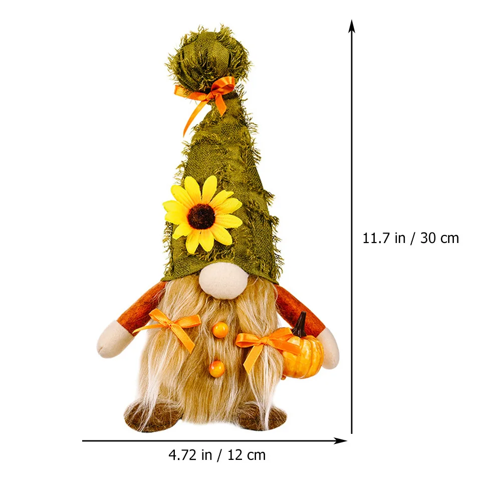

Pumpkin Figurines Cute Gnome For Thanksgiving Fall Decor Indoor Home Office Decoration Autumn Gnome Decorations