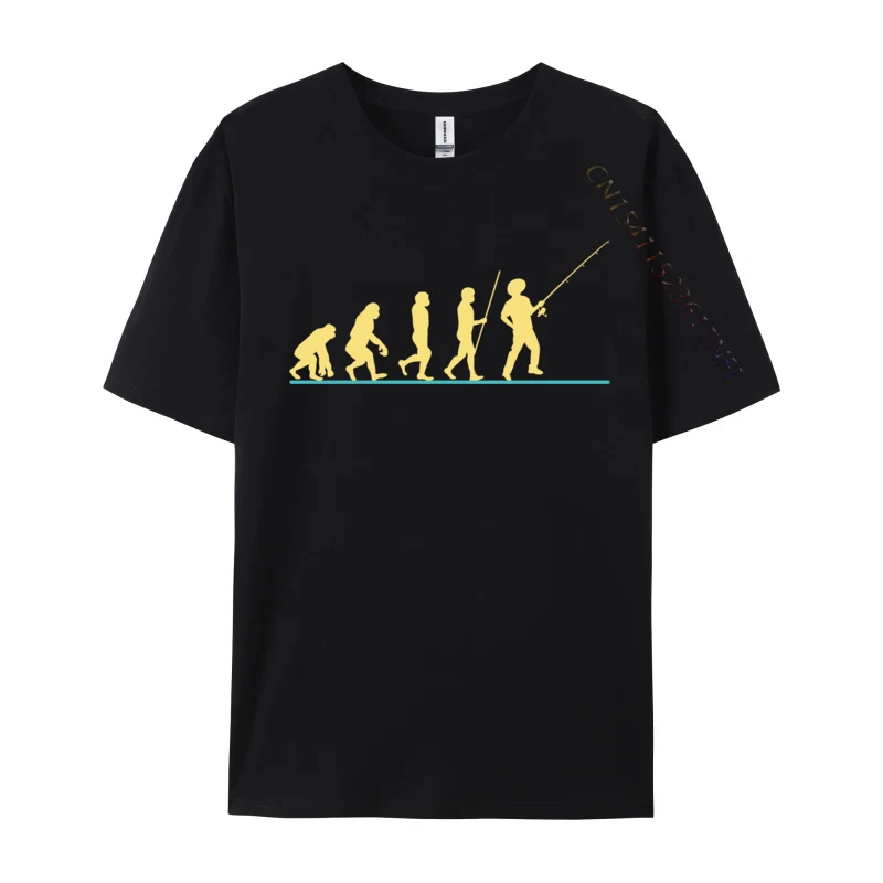 Evolutie van visserij Visserij-reel Vis Rife Mannen T-shirt Evolutie van visserij Visser Eenvoudige stijl Tops Shirts Geek T-shirt