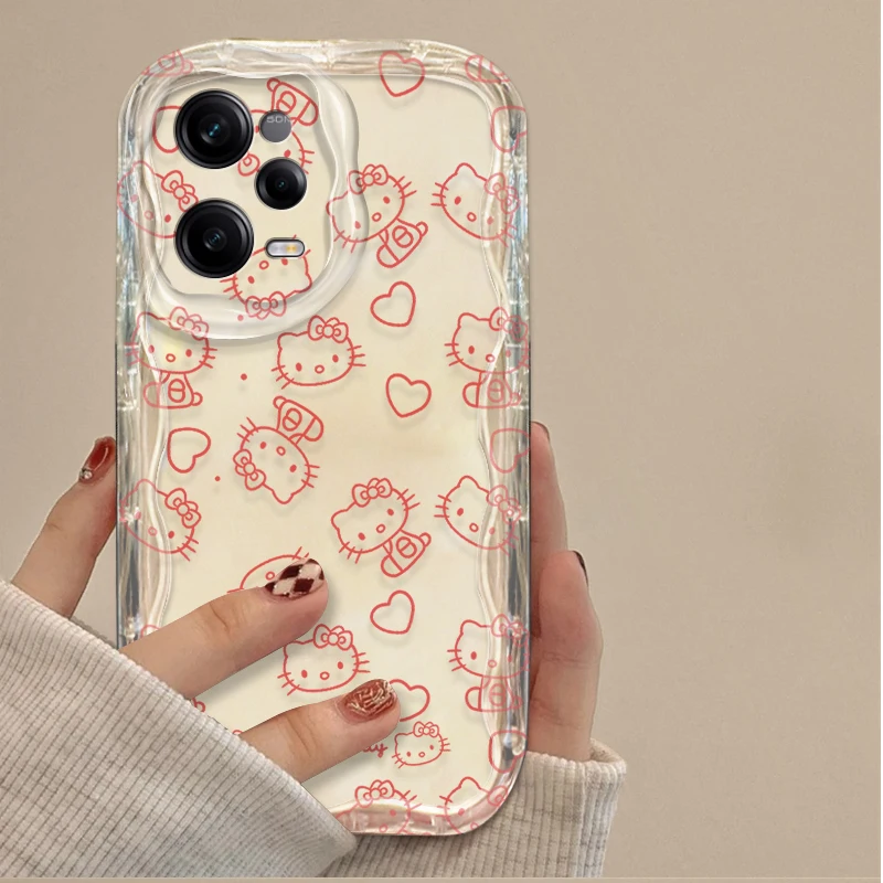 Sanrio Hello Kitty Soft Phone Case for Xiaomi Redmi Note 14 13 12 11 10 9 Pro Plus 14S 12S 11S 10S 9S Redmi 14C 14R 13C 12 4G 5G