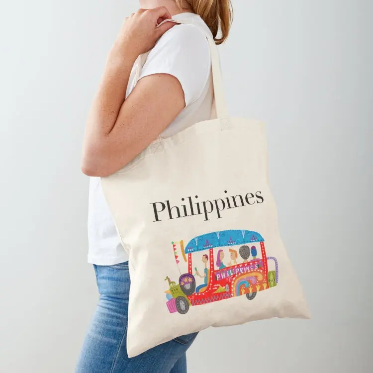 The Philippine jeepney illustrated by Robert Alejandro Tote Bag Big bag Shopper bag Gift bags