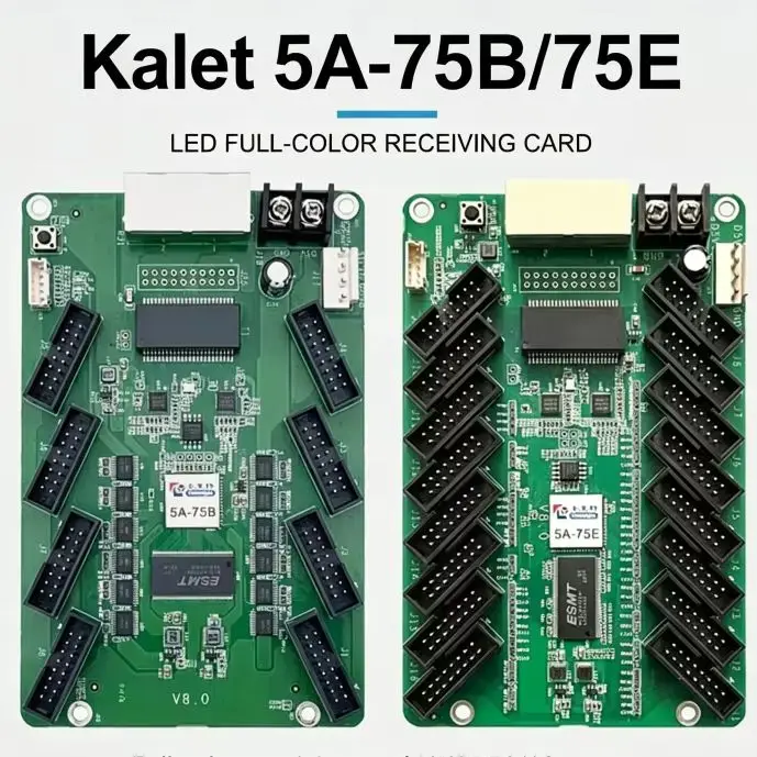 Colorlight 5A-75B/5A-75E LED Receiving Card HUB75 8-bit Full-Color Sync Receiver for Indoor/Outdoor Video Wall