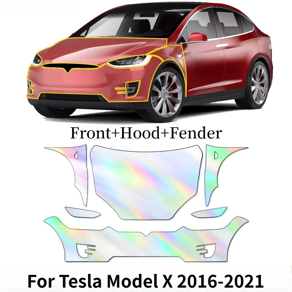 

TPU Anti-Scratch Pre-cut PPF For Tesla Model X 2016-2021 Car Body Paint Protection Film Clear Bra Invisible Repairable Cover