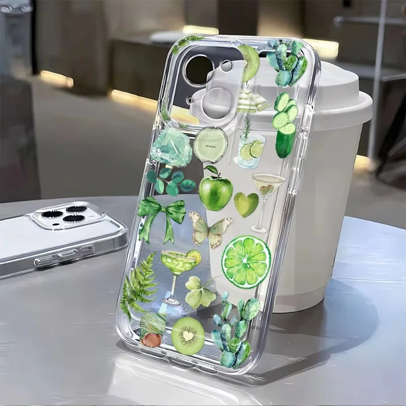 

Summer Vibe Silicone Soft Clear Phone Case For iPhone 16 15 11 12 14 13 Pro Max Mini X XSMax XR 7 8 Plus SE4 16e Silica Covers