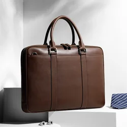 Bolso de mano de negocios para hombre, maletín informal, bolso cruzado Simple de un hombro