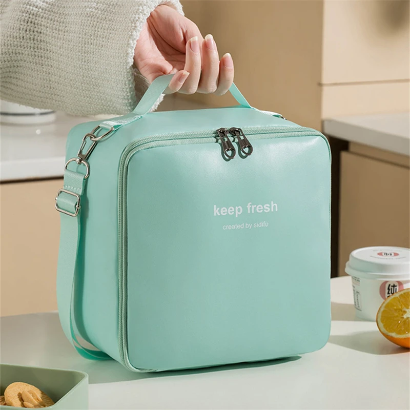 One-shoulder Bento Bag Student Lunch Box Bag Lunch Bag Office Worker Carrying Lunch Bag Thermal Insulation Bag