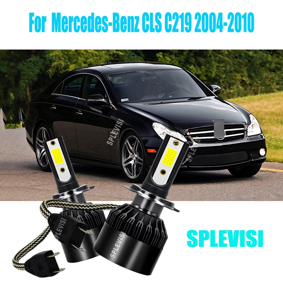 

High-Performance 477 H7 LED White Headlights 9-16v Conversion For Mercedes-Benz CLS C219 2004 2005 2006 2007 2008 2009 2010