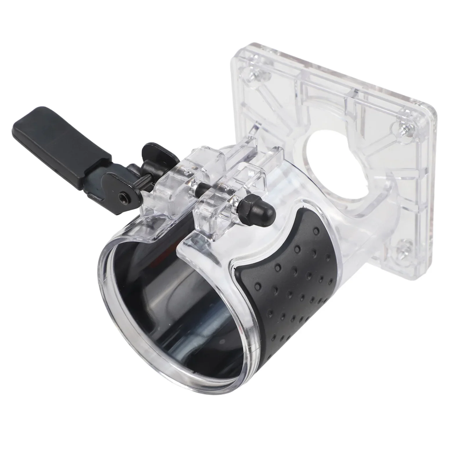 Transparent Router Base for RT0701C WU601 Electric Wood Trimmer with Adjustable Screws and Four Combination Mounting Screws