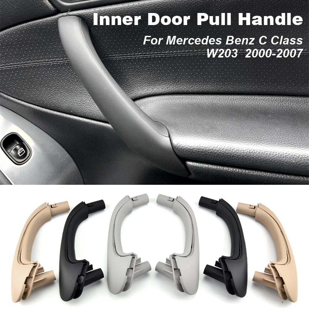 Car Front Left / Right Interior Inner Door Pull Carrier Covers Handles Trim New For Mercedes For Benz W203 C-Class 2038101551