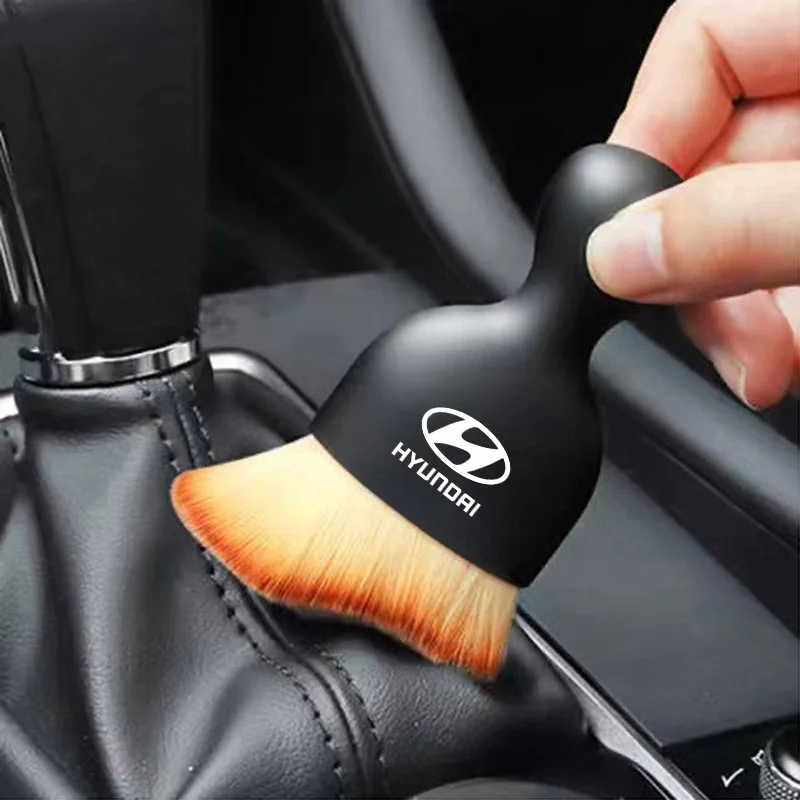 Car Interior Cleaning Soft Brush Tool Dust Remover Suede Wash Towel For Hyundai i30 i40 ix 35 Coupe Tucson Sonata Elantra Kona