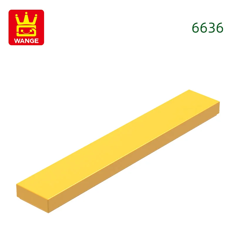 Wange 121 stks/partij 6636 1x6 Tegel Bouwsteen Moc Klassieke Accessoires Compatibel met Baksteen Kinderen Speelgoed geschenkdoos