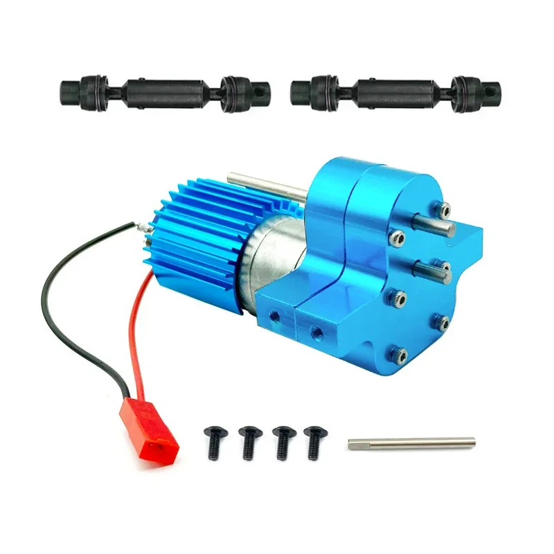 Metal 370 Motor Gearbox Gear Box with Drive Shaft for WPL C14 C24 B24 B36 MN D90 D99 MN99S RC Car Upgrades Parts Accessories