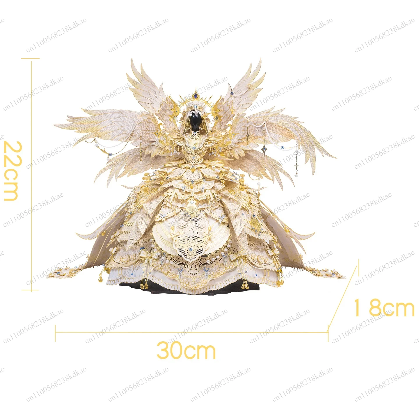 Wedding Dress Shaped 3D Metal Assembly Puzzle DIY Handcraft Decor Kit Creative Ornament Gift For Daily Decor