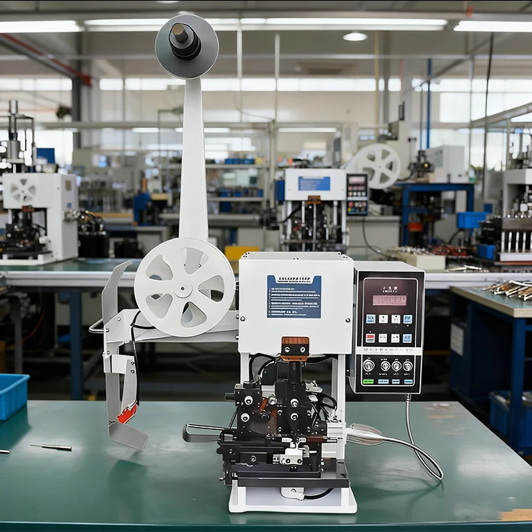 Fully Automatic Horizontal Terminal Crimping Wire Stripping Machine AWG36-AW20 Multicore Wires Cable Stripping Crimping Machine