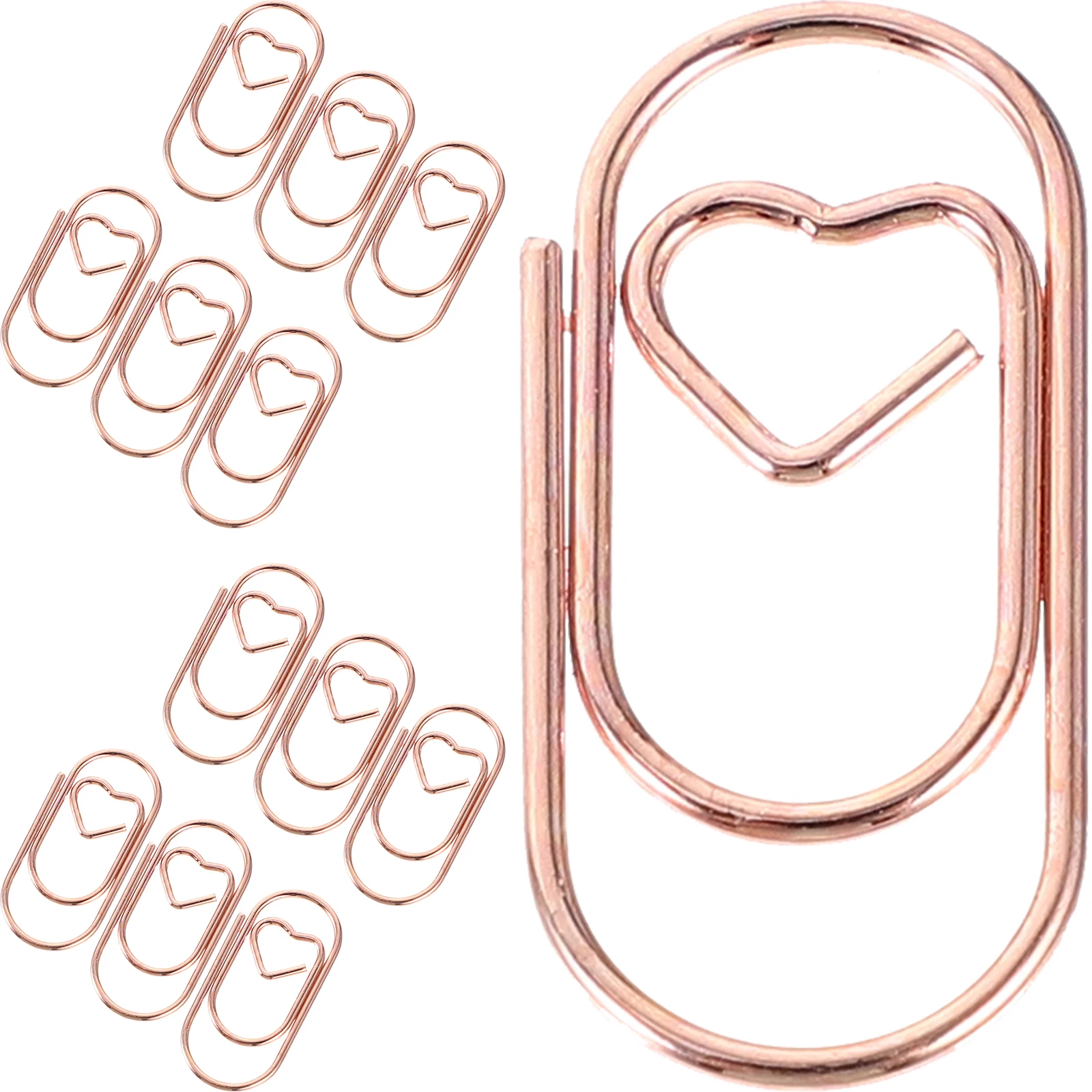 

100pcs Metal Paper Clips Mini Craft Clips For Office Document Fixing Small Decorative File Holder Book Reading Stationery