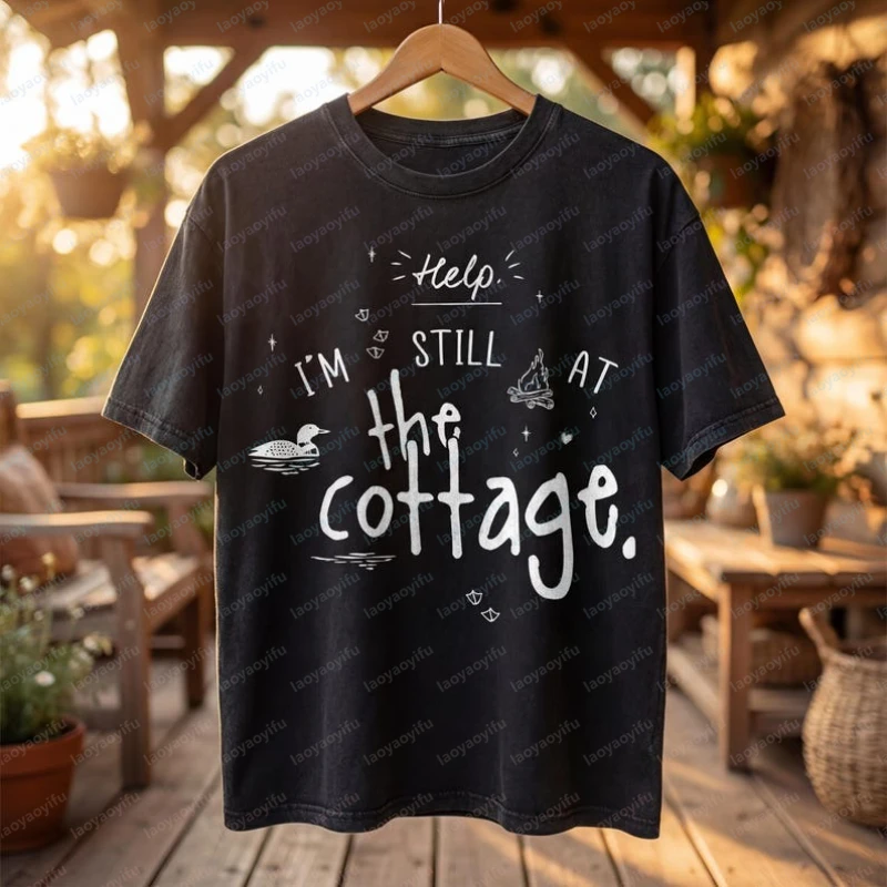 Help I'm Still At The Cottage Shirt Heated Rivalry T-Shirt Heated Rivalry Fan Merch Unisex Vintage Ilya Rozanov Shane Hollander