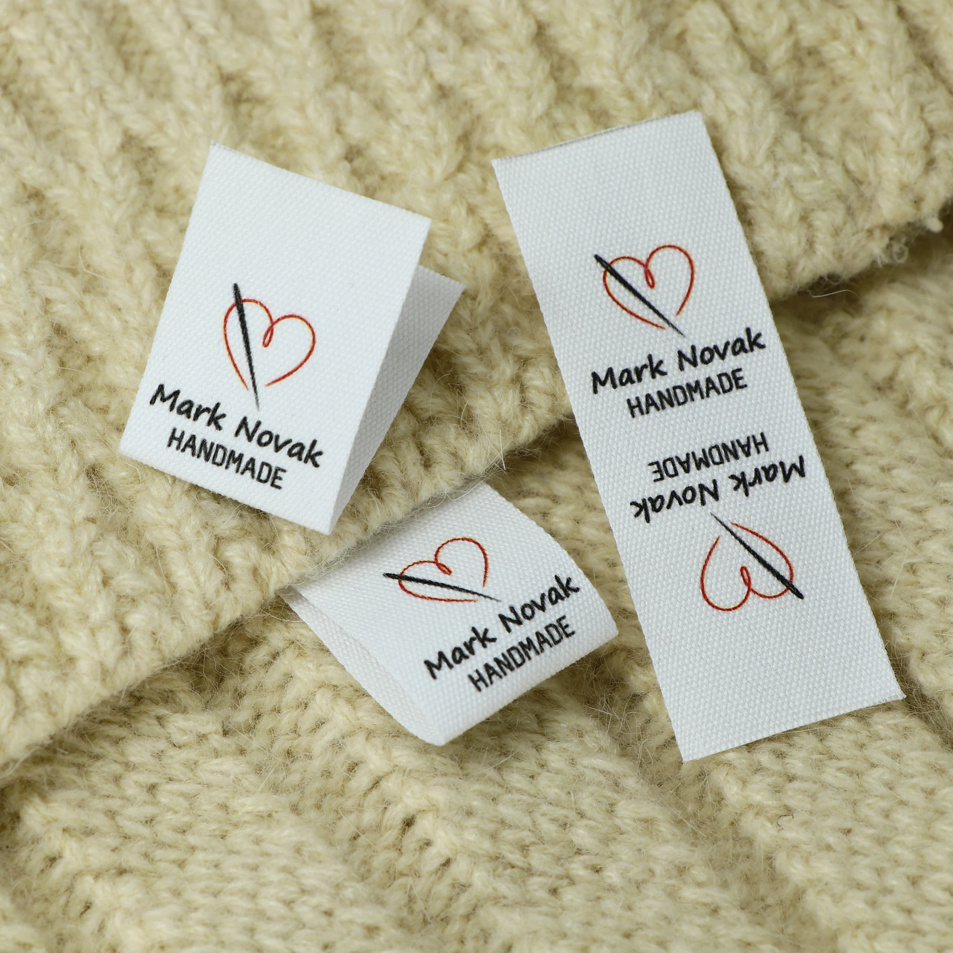 Custom Clothing Labels , Personalized Brand, Cotton printed Tags, Handmade label, Logo or Text,  Watercolor Labels (FR250