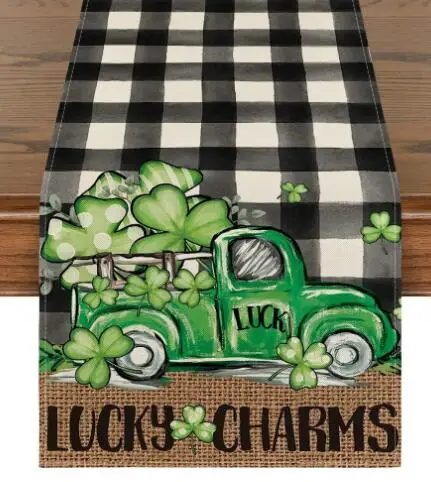 Irish Festival Table Flag Irish Festival Table Decoration Flag Cushion Tablecloth Christmas Table 54 Inches