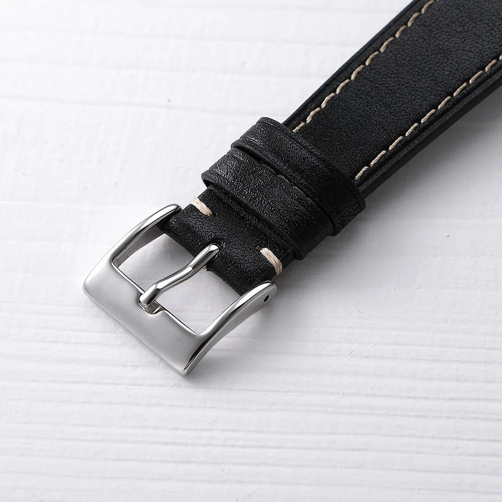 Retro calf leather strap 20mm 22mm Watch band universal smartwatch replacement accessories bracelet UTHAI