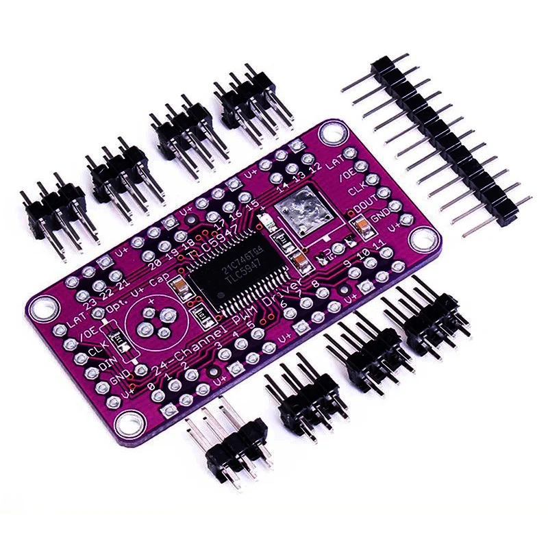 TLC5947 12-Bit 24-Channel PWM LED Driver Module With Internal Oscillator 12 Bit 3-5.5V
