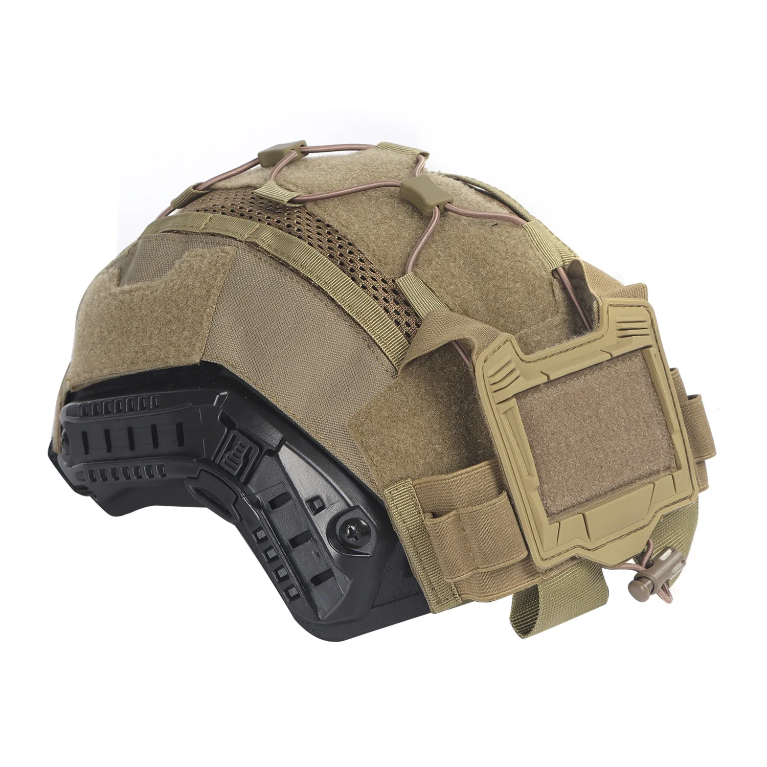 Large Size Tactical Helmet Cover Set for Maritime Helmet,  Battery Pouch, Hunting Hybrid Mesh Cover for Bump & Ballistic Helmets