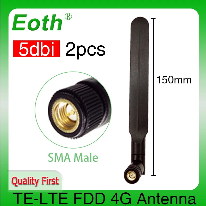 

Eoth 2 шт. 4G lte Антенна 5dbi SMA Штекерный разъем антенна маршрутизатор внешний ретранслятор антенна беспроводного модема