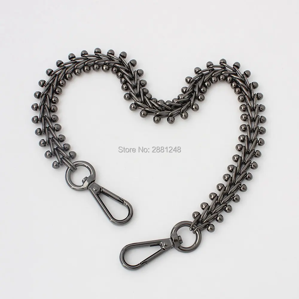 17mm 4 colors personality  diy manual chain electroplating female chain bag with bag  single buy Package hardware accessories