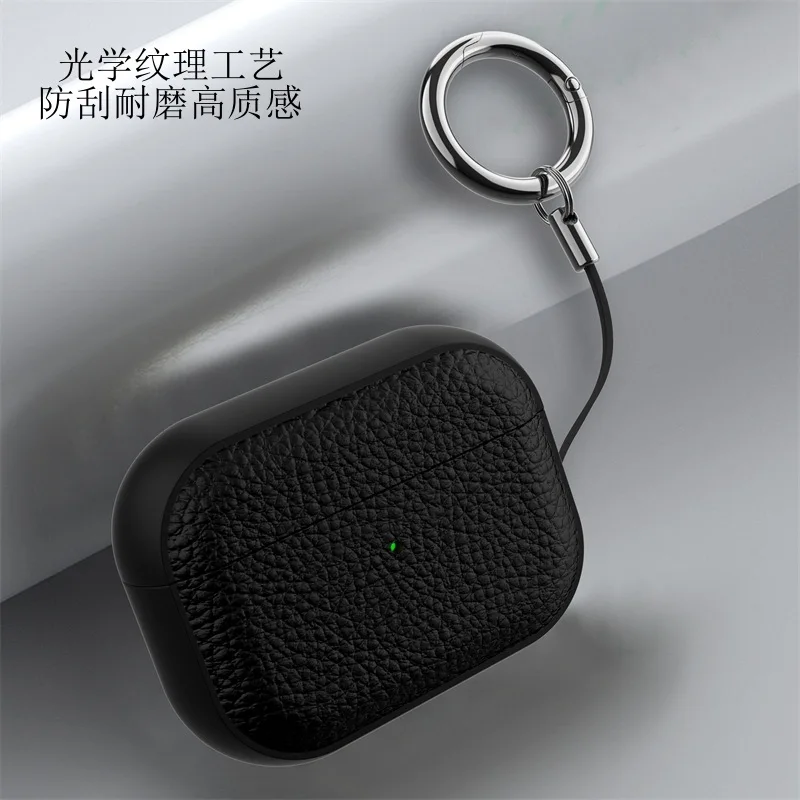 2024 New for AirPods Pro 3 Case second-generation leather patterned Bluetooth earphone Cover For AirPods pro 2 protector Case