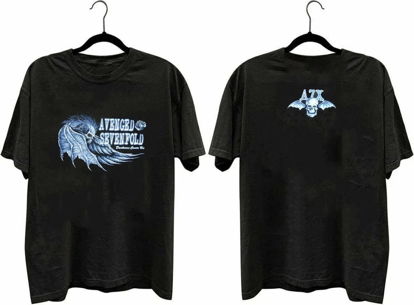 Vtg Avenged 1Sevenfold A7X Darkness Coats Us Cinder Block T Shirt S-5XL