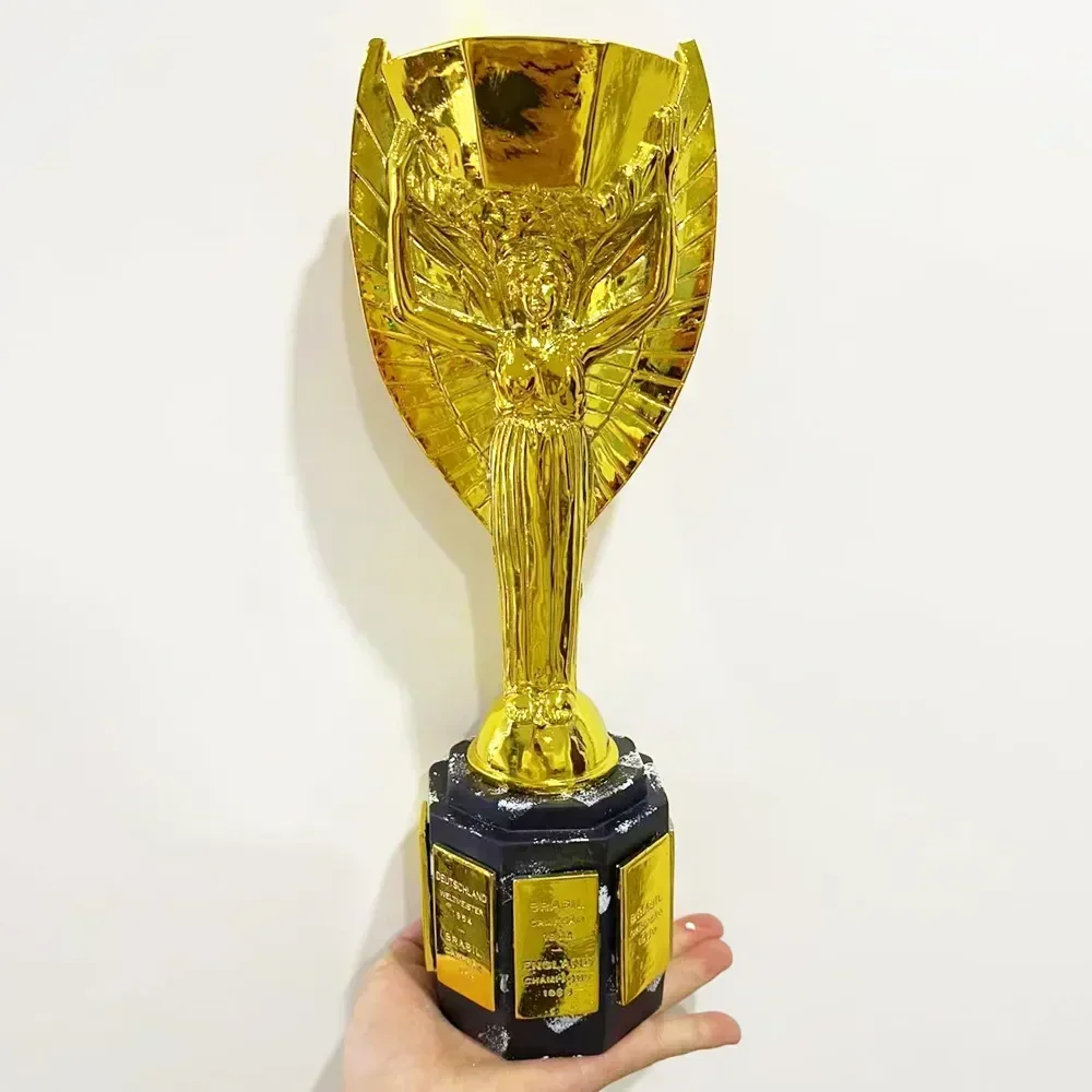 

Football Trophy Cup Jules Rimet Trophy CPU Nice Gift for Soccer Souvenirs Award Soccer Ball Fans Collection