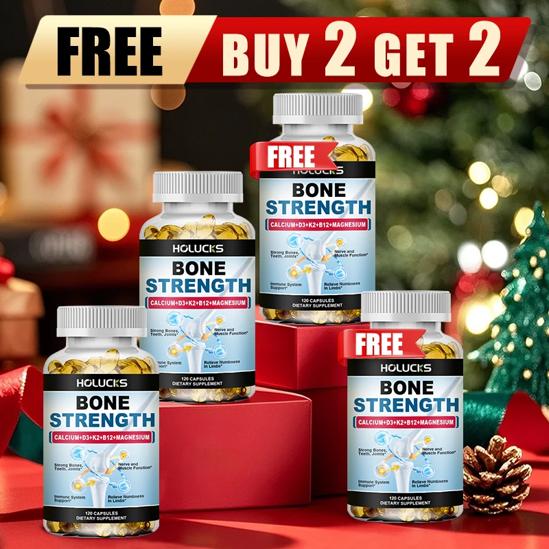 

Buy 2 Get 2 Free! Pure Bone Strength Capsules, Support Osteoporosis Prevention & Joint, Cartilage, Flexibility & Bone Density