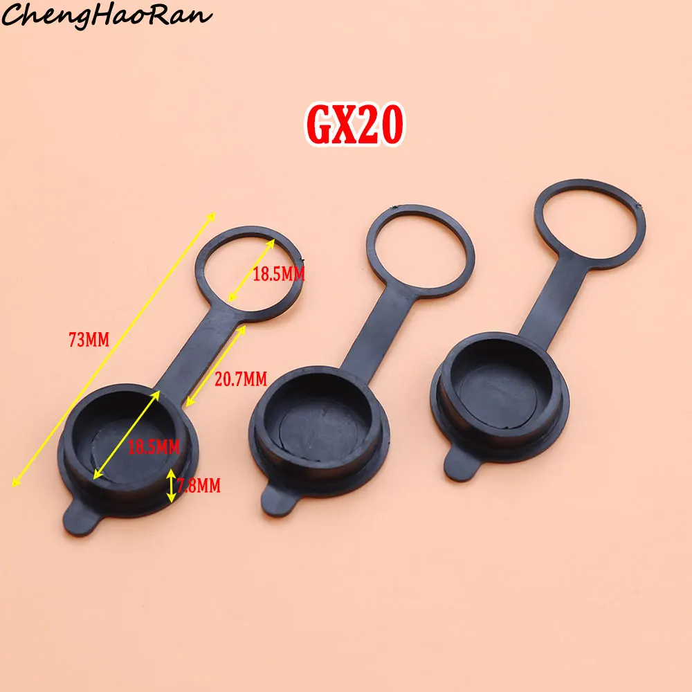 1/3/5 Pcs GX12 GX16 GX20 Aviation Circular Plug Socket Waterproof Dust Cap Welding Cable Connectors Rubber Protective Cover