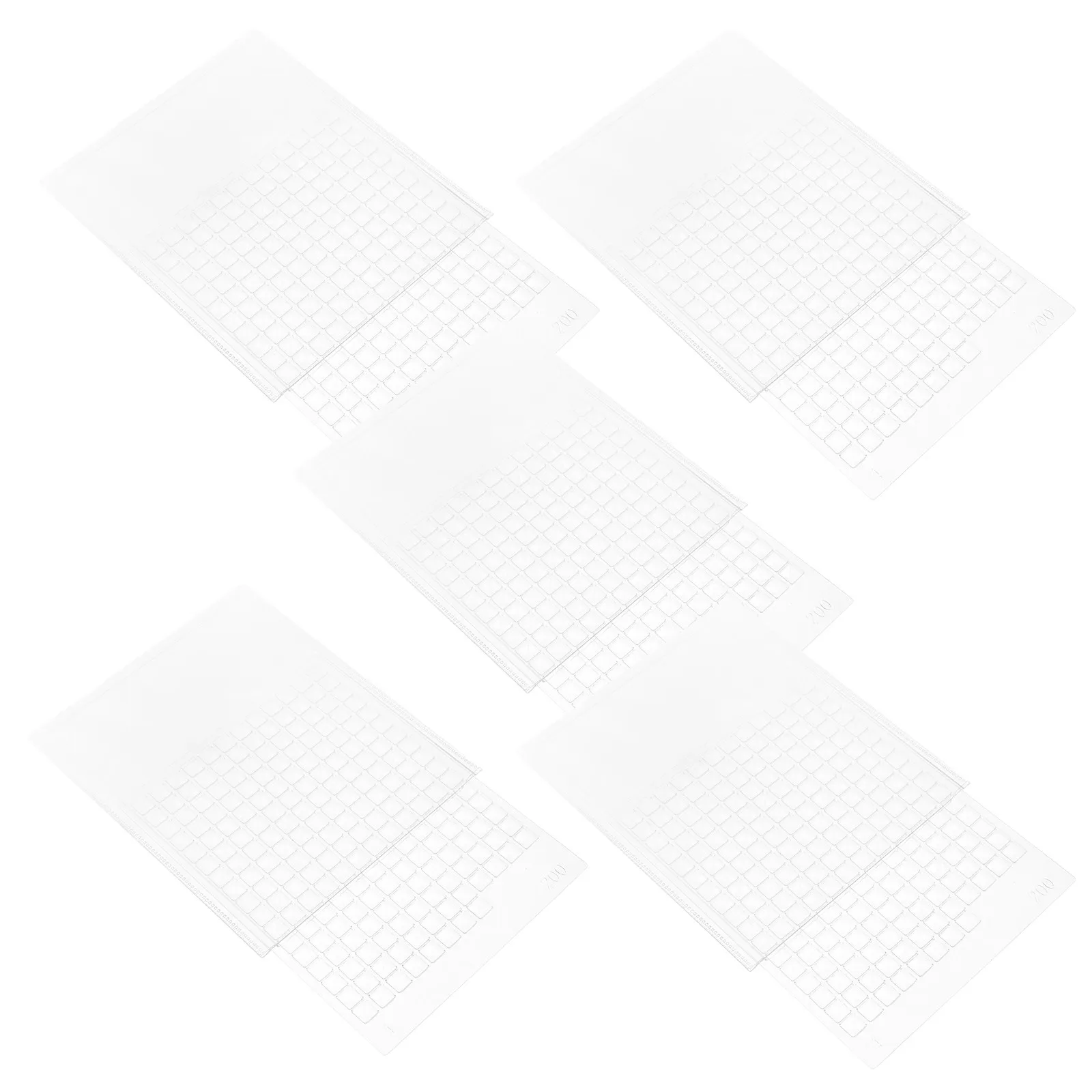 

Набор из 5 прозрачных выдвижных коробок для хранения: портативный органайзер для ногтей, камней, бусин, мини-витрина для украшений, дорожный футляр для хранения