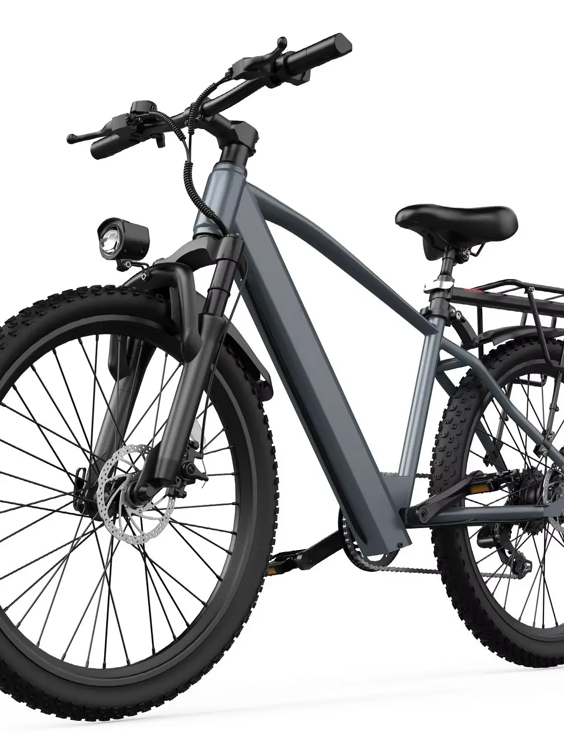 AliExpress NONE Adult electric bike with a 500W motor, 26x1.95 anti-slip tyres, a 36V 10.4Ah removable battery, a 7-speed gear system, and unisex pedal-assisted electric bike