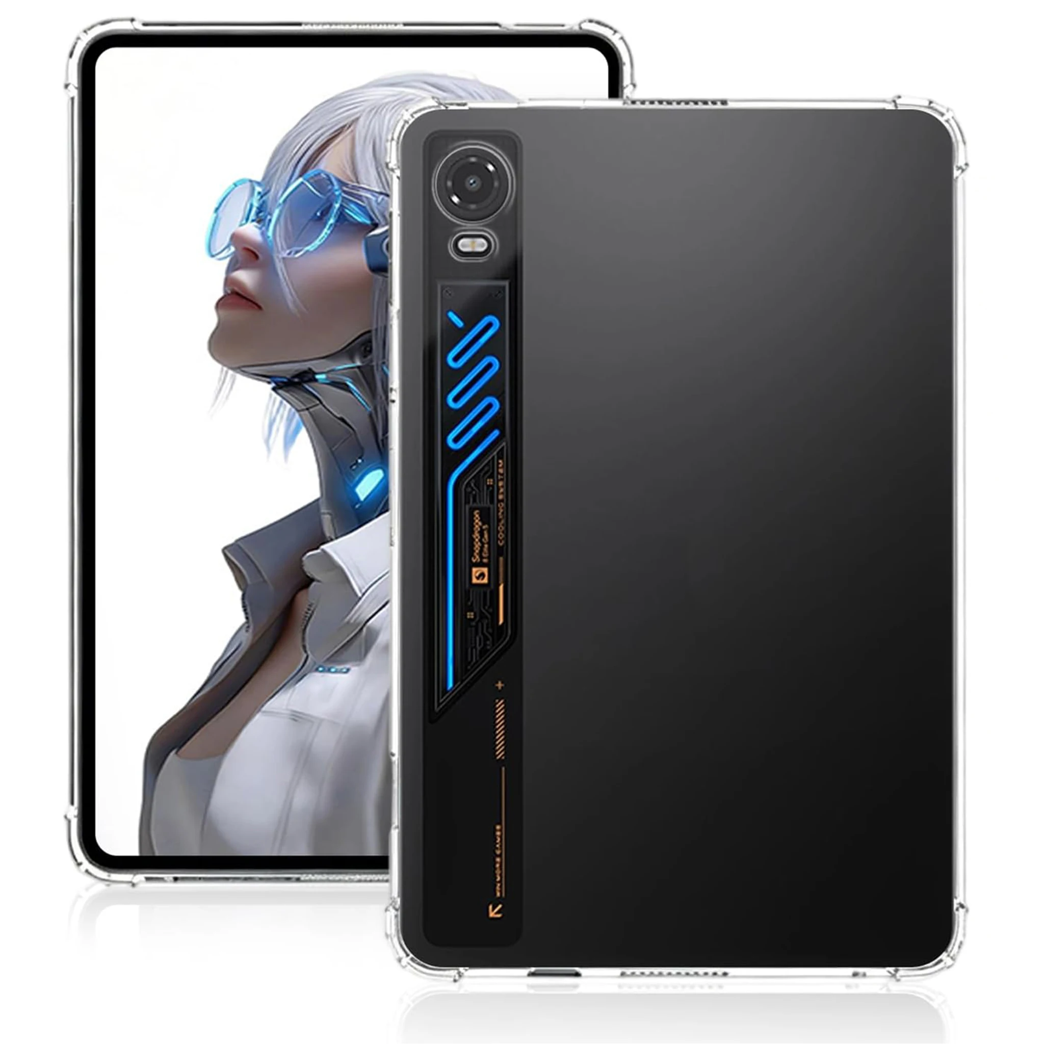 Case for Redmagic Astra 2 Gaming Tablet Reinforced Four-Corner Airbag Shockproof Clear Cover for ZTE Redmagic Astra 2 9.06inch