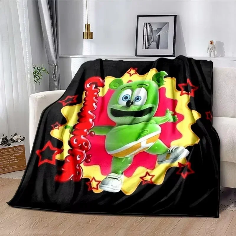 2026 Kawaii Anime G-Gummibar Blanket Fluffy And Comfortable Sofa Bed Decoration Travel Camping Warm Blanket Children's Birthday