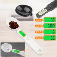 Mini Spoon Scale Digital Kitchen Scale Electronic LCD Food Scale 0.1-500g Weight Measuring Kitchen Tool for Milk Coffee