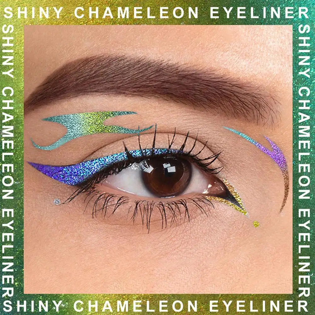 

Chameleon Eyeliner, Long-lasting Waterproof Glitter Liquid Eyeshadow, No Smudging, Fast-drying, Eye Makeup Gift