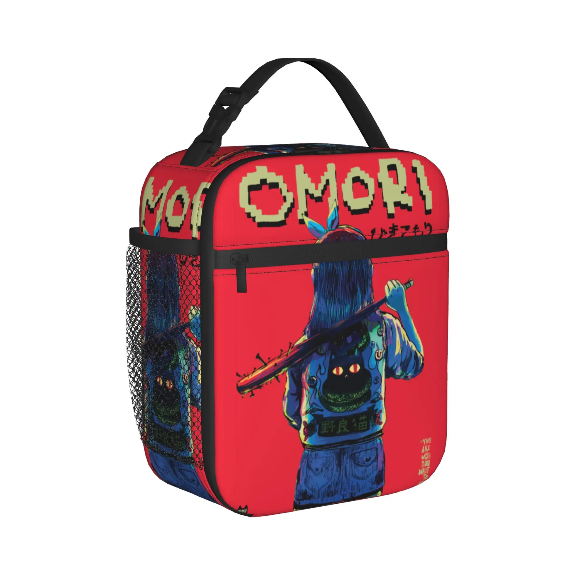 OMORI Thermal Insulated Lunch Bags for Travel Horror Game Portable Food Container Bags Thermal Cooler Lunch Boxes