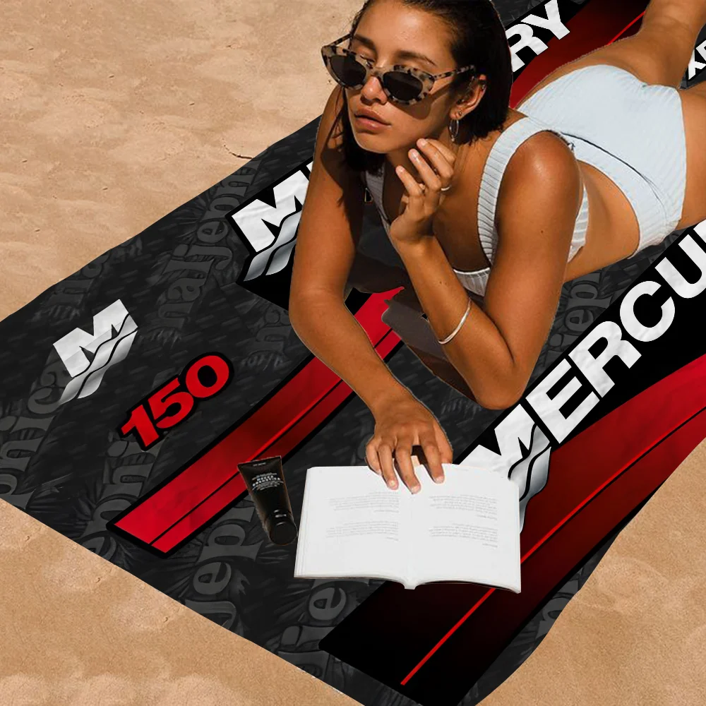 

M-Mercury Racing Beach Towel Colorful Bath Towels for Girl Microfiber Quick Dry Custom Sand Free Beach Yoga Spa Gym Pool