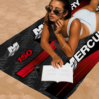 M-Mercury Racing Beach Towel Colorful Bath Towels for Girl Microfiber Quick Dry Custom Sand Free Beach Yoga Spa Gym Pool