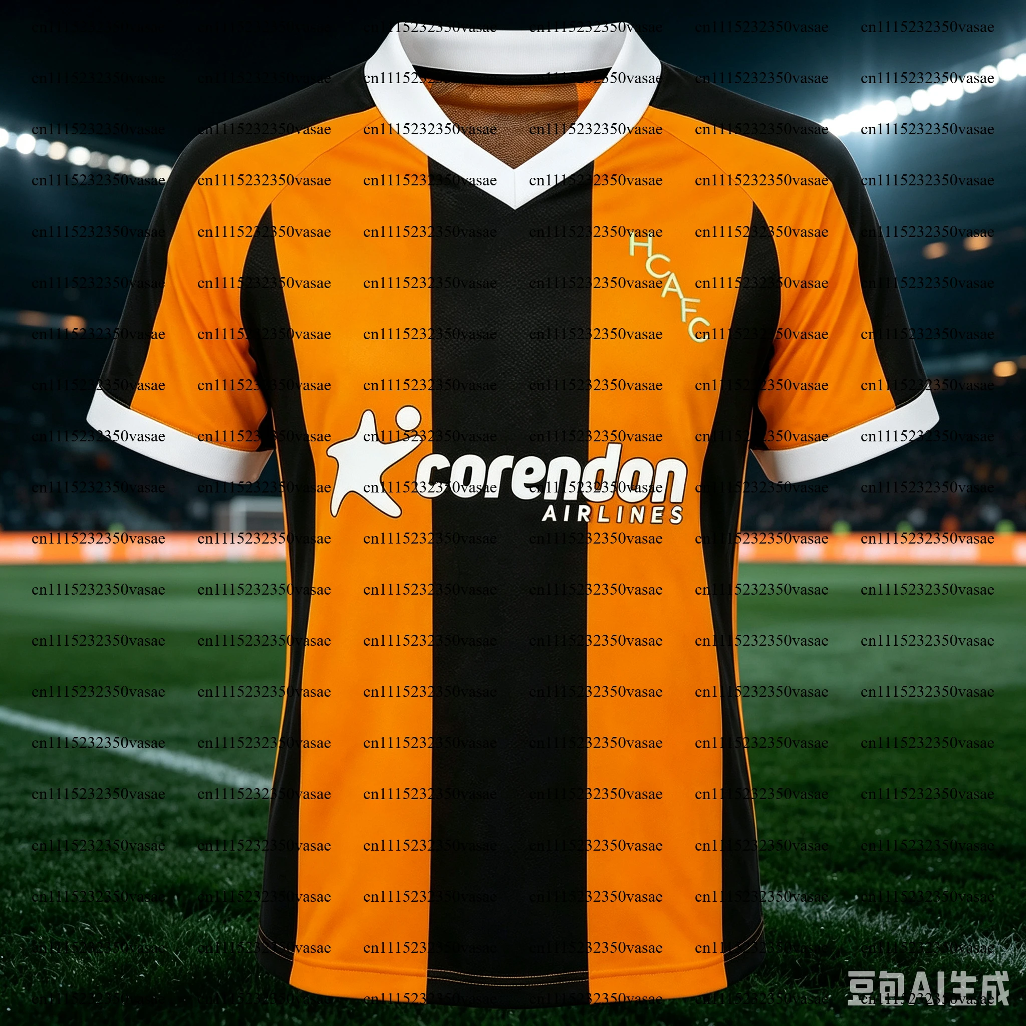 2026/27 Hull City Unisex Polo Collar Football Jersey, Mesh Breathable 3D Print Shirt, Men Summer Sport Quick Drying Jersey