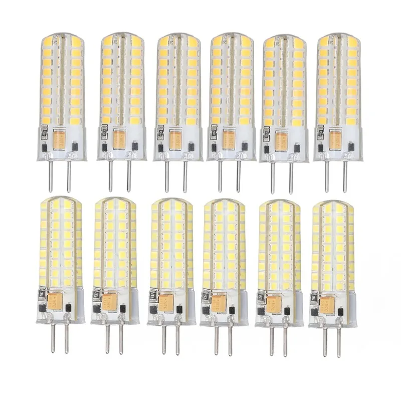 Easy to install LED corn light bulb with 72 LEDs for ceiling fan light GY6.35 LED bulb 700lm 360 degree AC DC12V