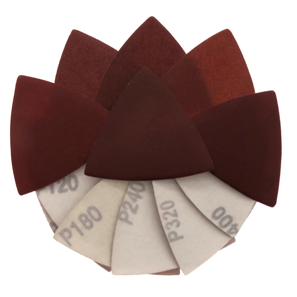 High Quality 20× Triangle Sandpaper Sanding Pad Polishing Rust Removal Sanding Sheets Aluminium Oxide For Wood