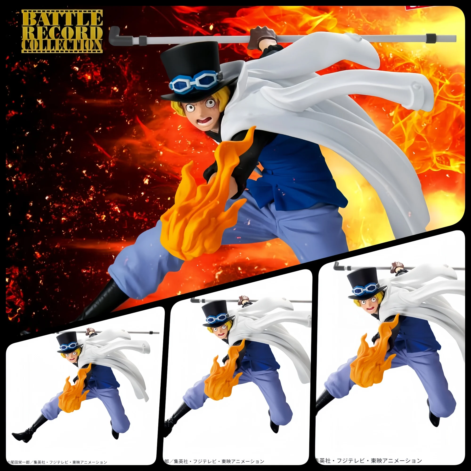 

Подлинная Bandai Banpresto One Piece Battle Record Collection Sabo Moment of Battle Fire Fist, стоячая фигурка, модель, подарки