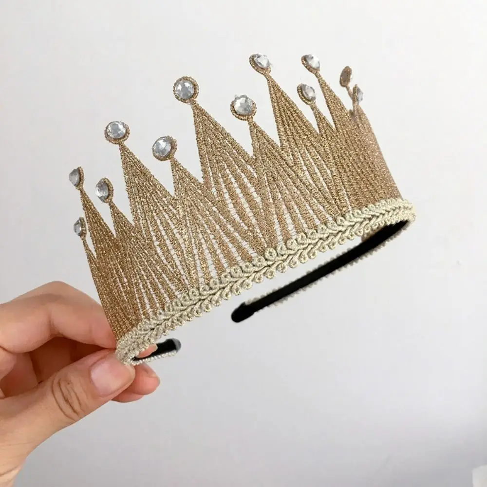 

Children Rhinestone Hairpin Wedding Hair Accessories Princess Aisha Tiaras Headbands For Crystal Crowns Birthday Tiara