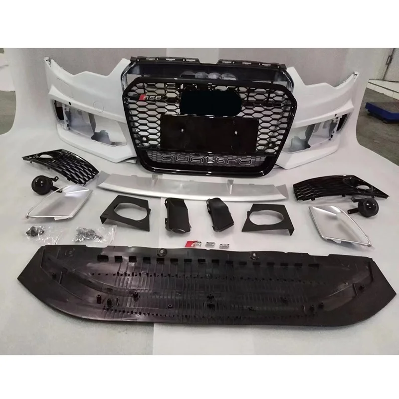 

Good Quality Auto Parts A6 Upgrade to RS6 Front Bumper with Grille Body Kit for Audis RS6 C7 2012-2015