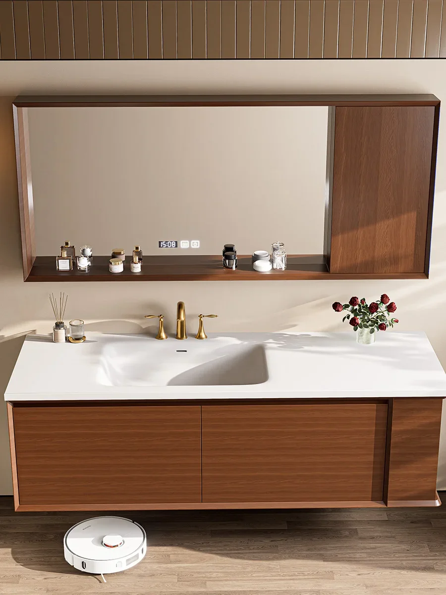 

Whole Washbin Hanging Rubber Wood Bathroom Cabinet Combination Table